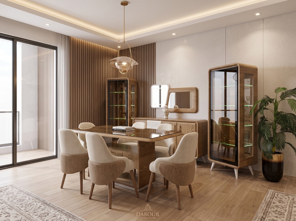 [1L9U_dMSY4IpyOHLFXSLkSUQPA8WVlAFq] Hazelnut Dining Set
